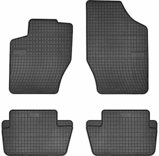 Frogum Set of Front and Rear Mats 4pcs for Peugeot 307 2001-2008 Black