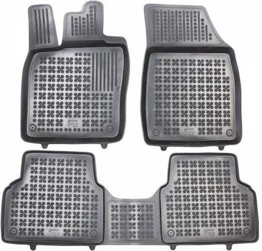 Rezaw Plast Set of Front and Rear Mats 3pcs Tray Type for Volkswagen ID.3 2019+ Black