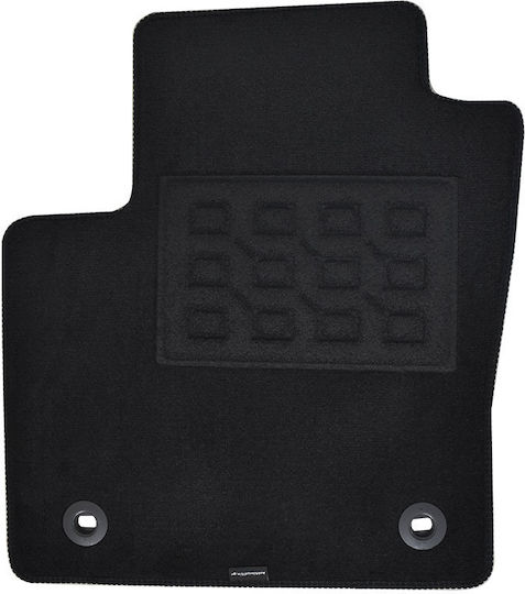 Cik Set of Front and Rear Mats 4pcs for Toyota C-HR 2016 Black