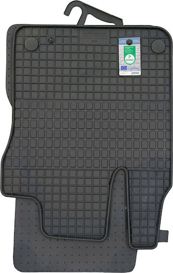 Petex Σετ Μπροστινά και Πίσω Πατάκια 2τμχ για Smart ForTwo 2014+ Μαύρα