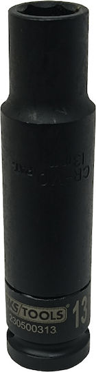 SKS Tools Σπαστό Καρυδάκι Αέρος Εξάγωνο Μακρύ με Καρέ Υποδοχής 1/2" Διάμετρος 13mm