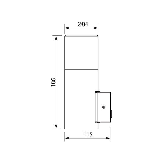 Vivalux Ceiling Lamp 8.4x18.6x11.5cm Vivalux Ceiling Lamp 8.4x18.6x11.5cm