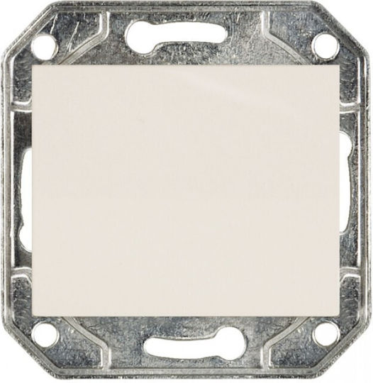 DIL Wall-mounted Electrical Switch Single with Frame Aller Retour White
