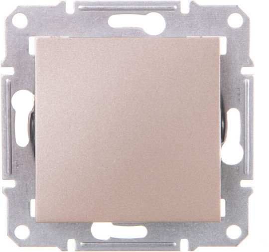 Schneider Electric Asfora Recessed Wall Switch Single Without Frame Bronze
