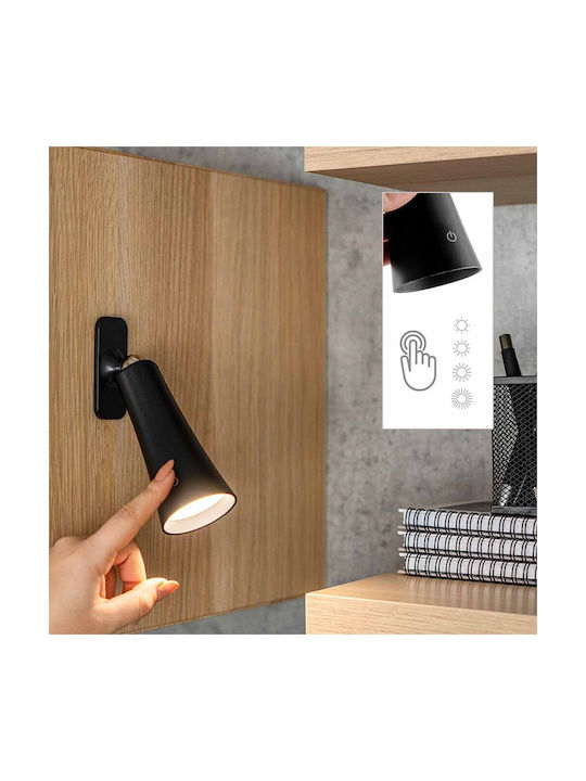 Omnia LED Schreibtischlampe und Clip in Schwarz Farbe