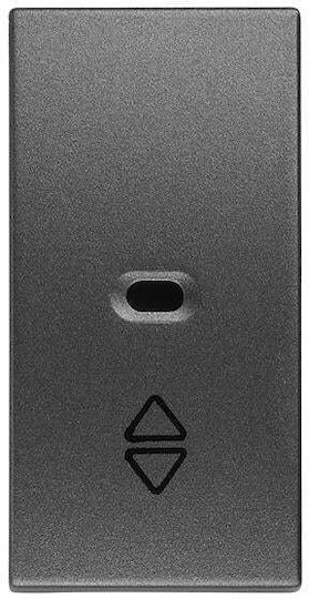 Eurolamp Recessed Wall Switch Single Aller Retour Gray