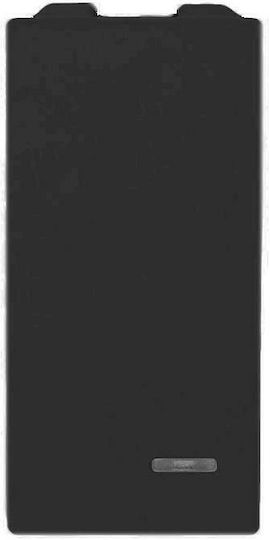 Geyer Recessed Wall Switch Single Without Frame Medium Black