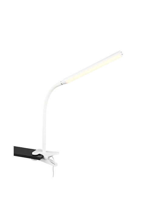 Trio Lighting Φωτιστικό Γραφείου με Εύκαμπτο Βραχίονα σε Λευκό Χρώμα