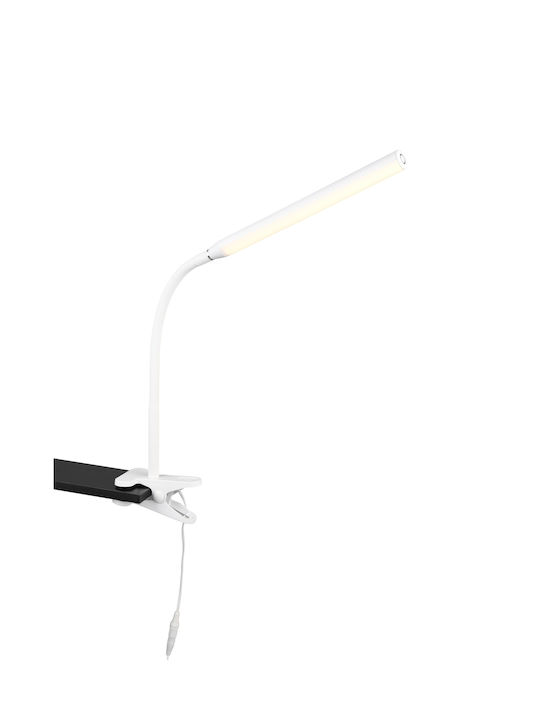 Trio Lighting Φωτιστικό Γραφείου με Εύκαμπτο Βραχίονα σε Λευκό Χρώμα
