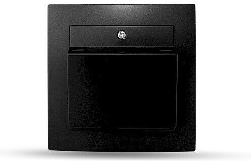 Geyer Încastrat Comutator de Perete cu Card Iluminat Negru