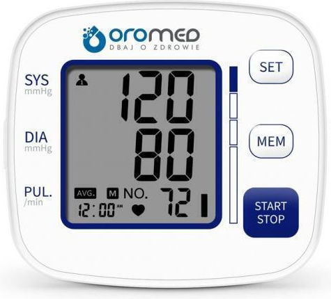 Oromed ORO-BP Smart Compact Digital Blood Pressure Monitor Wrist