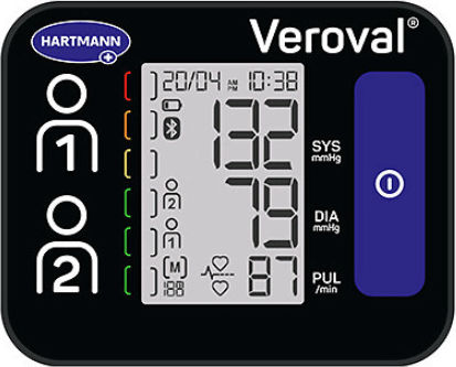 Hartmann Veroval Compact+ Ηλεκτρονικό Πιεσόμετρο Καρπού Ακριβείας με ανίχνευση Αρρυθμίας & Bluetooth 925204