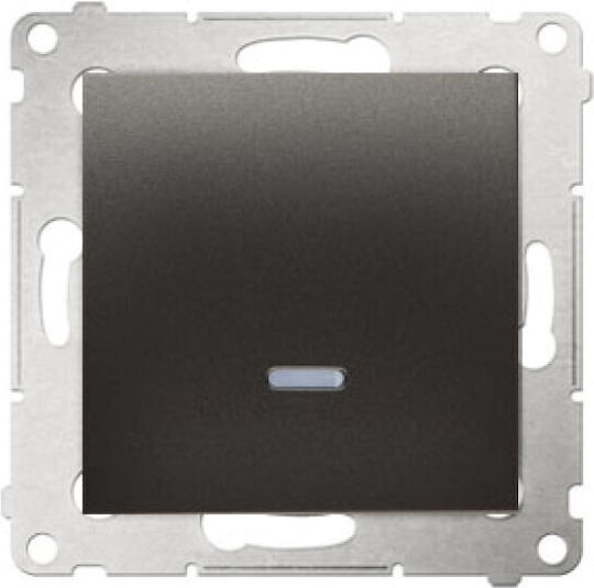 Kontakt-Simon Wall Switch Basic One-Way Gray