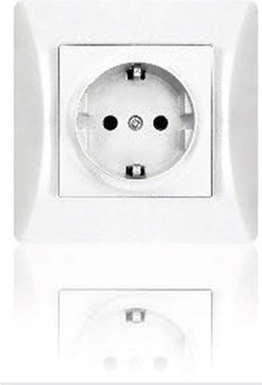 Lineme Power Socket White 1pcs