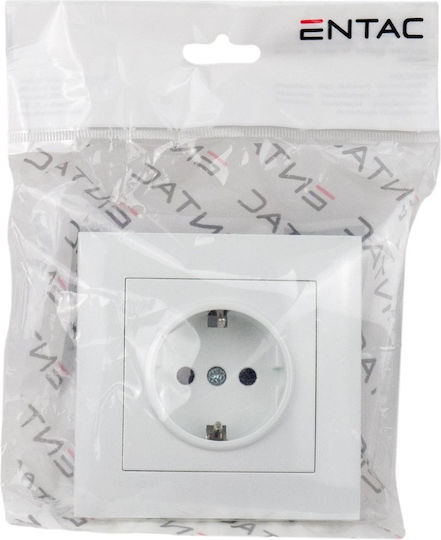 Entac ERWS1E2U-ARN-W Power Socket with 2 USB Ports White 1pcs