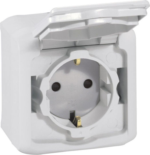 Legrand Forix Single Power Safety Socket Gray