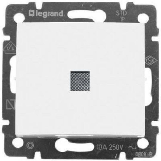 Legrand Valena 26 Recessed Wall Switch Single Without Frame Aller Retour White