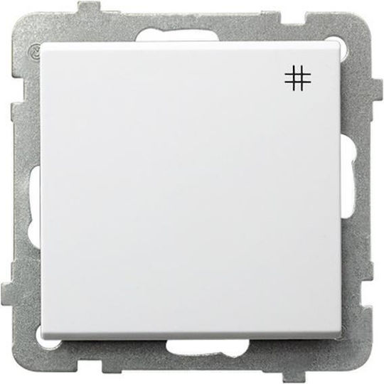 Ospel Sonata Încastrat Comutator de Perete Iluminat Sens unic fără Cadru Comutatoare de perete electrice Alb