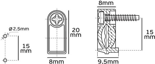 VK Lighting Жлеза за Кабели за Осветителни Тела Черен 52150-029643