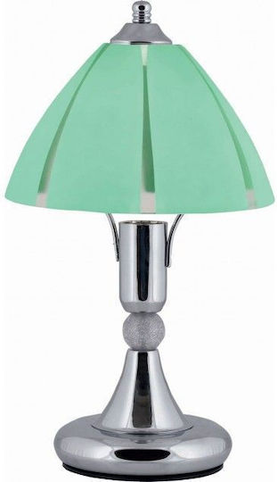 ArkoLight Metal Vintage Table Lamp for Socket E14 with Beige Shade and Gold Base