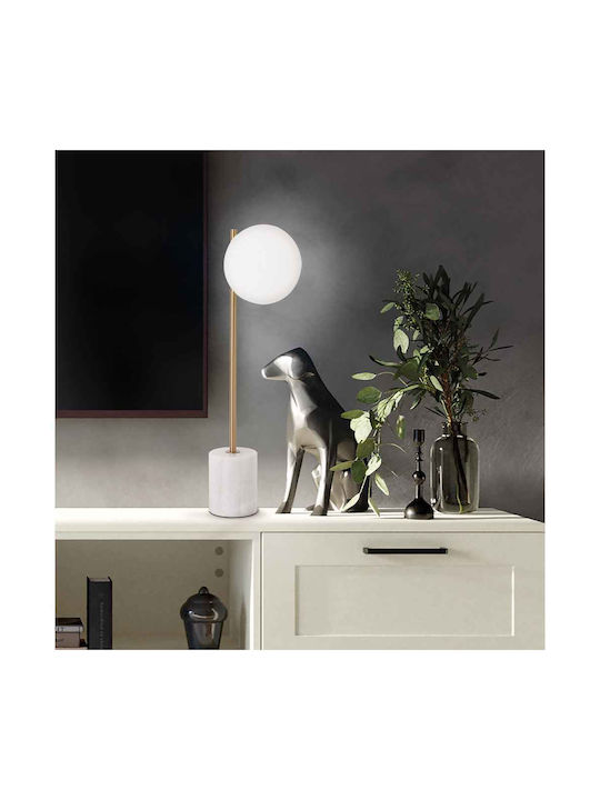 Viokef Table Lamp with White Shade and Base