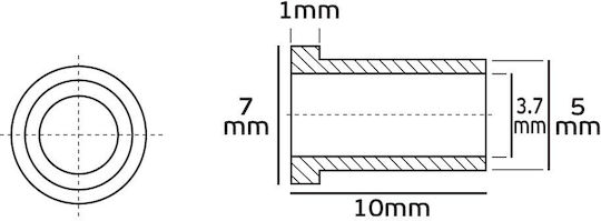 VK Lighting Монтажен Нипел за Осветителни Тела Прозрачен 54151-014643