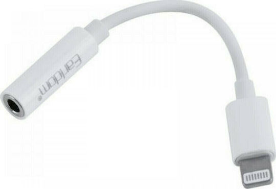 Earldom ET-OT49 Convertor Lightning masculin în 3.5mm feminin Alb 1buc