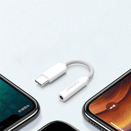 Earldom ET-OT69 Converter USB-C Male to 3.5mm Female White