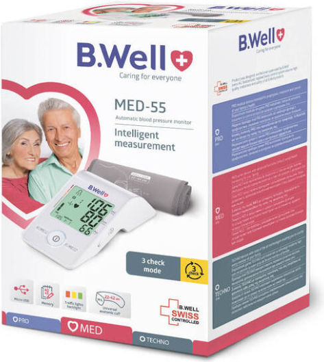 B-Well Electronical Blood Pressure Monitor Arm with Arrhythmia Detection MED-55