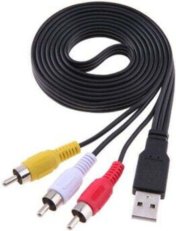 Video Cable S-Video male - 3x RCA male 1.5m