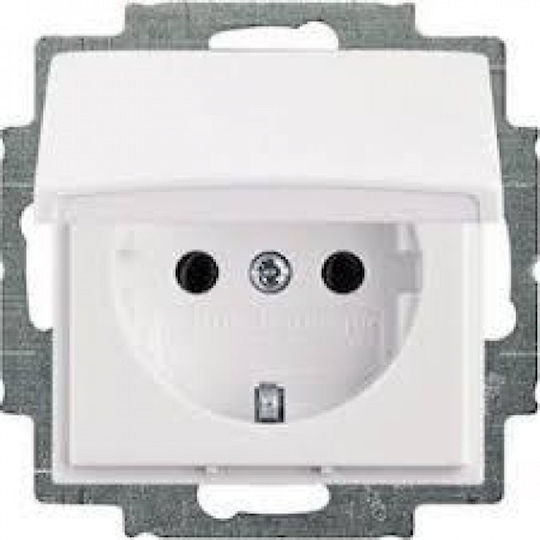 Abb Basic55 Power Socket White 1pcs