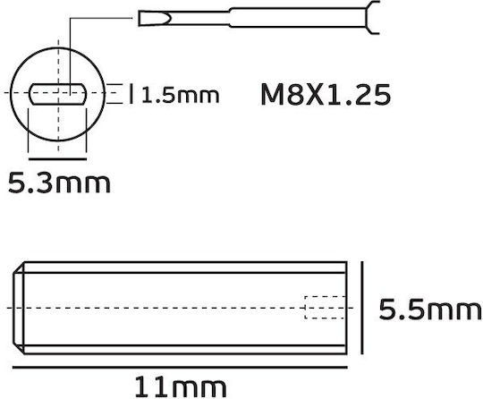 VK Lighting VK/5088/11/2/6 Фитинг Газов Нипел за Осветителни Тела Черен 52150-093643