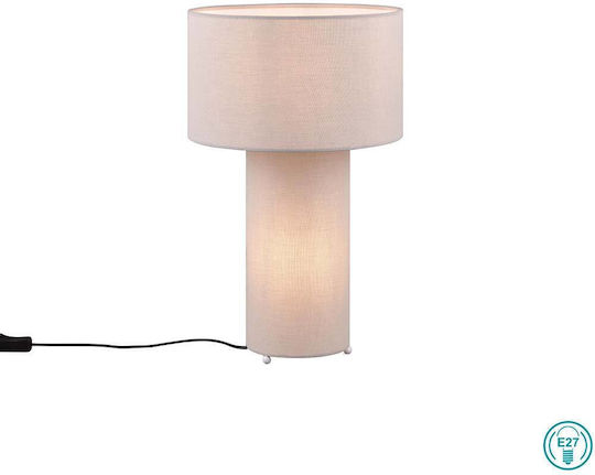 Trio Lighting Υφασμάτινο Πορτατίφ για Ντουί E27 με Γκρι Καπέλο και Βάση Trio Lighting Υφασμάτινο Πορτατίφ για Ντουί E27 με Γκρι Καπέλο και Βάση