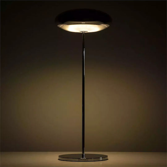 Ready Broggi Nuvola Metal Table Lamp LED with Gray Shade and Base