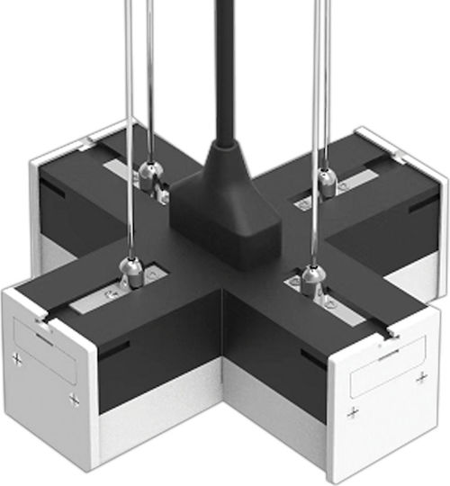 V-TAC Conector Șină pentru Corpuri de Iluminat Alb 10140