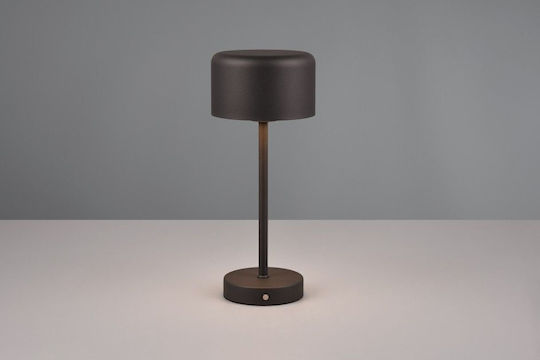 Trio Lighting Μεταλλικό Πορτατίφ LED με Μαύρο Καπέλο και Βάση
