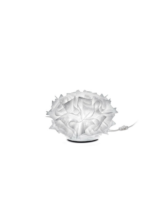 Slamp Veli Couture Plastic Table Lamp for Socket E14 with White Shade and Base