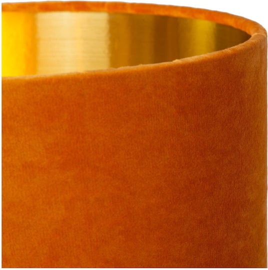 Lucide Lightning Ceramic Table Lamp for Socket E14 with Yellow Shade and Base