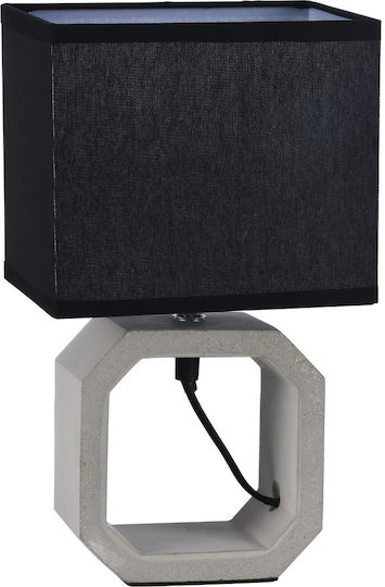 ARlight TLC Ceramic Table Lamp for Socket E14 with Black Shade and Gray Base