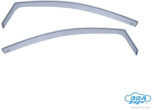 DGA Set of Windbreakers Front Car Dark Fime for Volkswagen Fox 2005-2011 2pcs