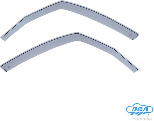 DGA Set of Windbreakers Front Car Dark Fime for Suzuki SX4 2pcs