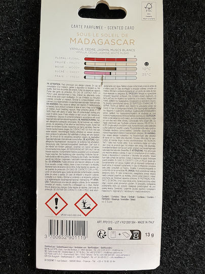 imao Αρωματική Καρτέλα Κρεμαστή Αυτοκινήτου Imao Madagascar