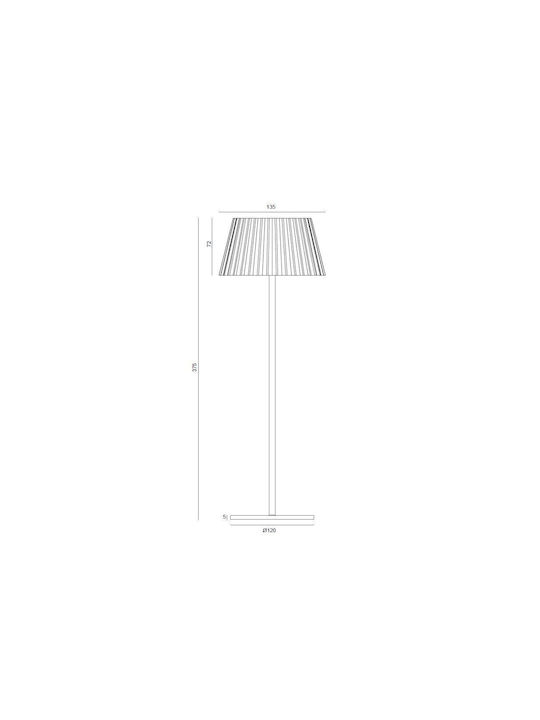 Gekas Metal Table Lamp LED with Black Shade and Base