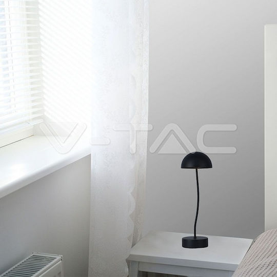 V-TAC Μεταλλικό Πορτατίφ LED με Μαύρο Καπέλο και Βάση