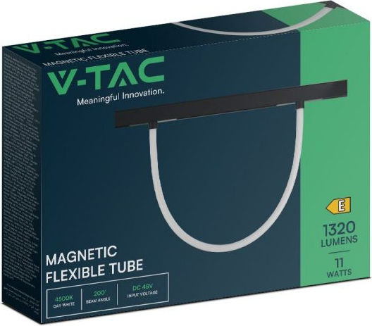 V-TAC Ράγα Στερέωσης για Φωτιστικά Μαύρη 10278
