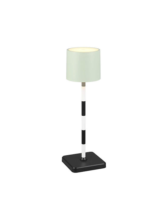 Trio Lighting Metal Table Lamp LED with Green Shade