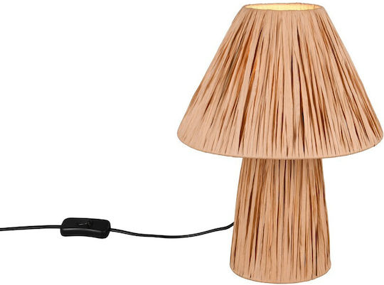 Trio Lighting Πορτατίφ για Ντουί E14 με Καφέ Καπέλο και Βάση