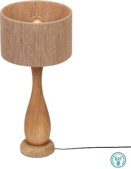 Trio Lighting Настолна лампа за Цокъл E27 с Бежов Абажур и Основа Trio Lighting Настолна лампа за Цокъл E27 с Бежов Абажур и Основа