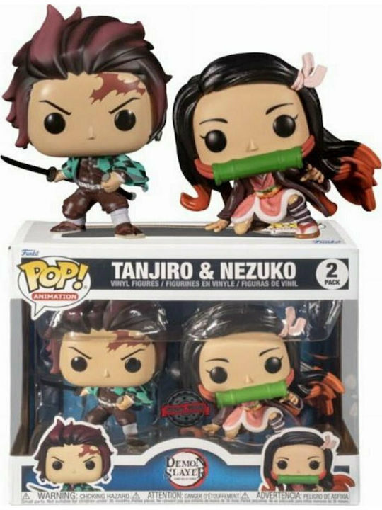Funko Pop! Animation: Demon Slayer - Tanjiro & Nezuko 2-Pack Special Edition 2τμχ