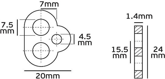 VK Lighting Montageaufhängung für Leuchten Weiß 52150-011643